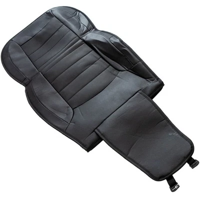 Cubierta de asiento de cuero delantera de 5 asientos para automóvil 2 piezas con bolsa de almacenamiento para Toyota Hilux Foto 1 de 4