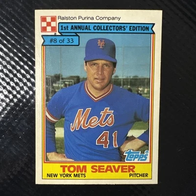 1984 topps tom seaver 8/33 - Image 1 of 4