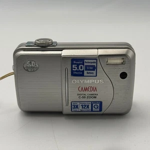 Olympus Camedia C-50 Zoom Silver Compact Digital Camera - Picture 1 of 7