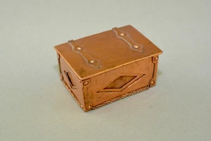 Miniatur Kunsthandwerk Kupfer Schmuck Schatulle Schatulle - Bild 1 von 7