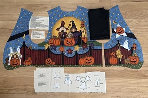 Welche Hexe und wer auch Halloween Weste Leslie Beck Schnitteinsatz + schwarzes Futter - Bild 1 von 8