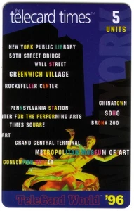 Telecard Times: TeleCard World '96: Card C - New York Skyline Puzzle Phone Card - Picture 1 of 1