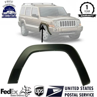 New Front Fender Flare Right Passenger Side Primed For 2006-2010 Jeep Commander Foto 1 de 4