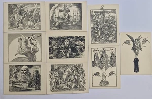 León Ferrari - 9 Postales - Serie "Relecturas de la Biblia" / Edicoes EXU (1988) - Bild 1 von 11