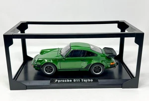 Norev 1/18 Scale Diecast Porsche 911 Turbo 3.3L 1975 - Green *Damaged* - Picture 1 of 24