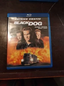 RARE Black Dog Blu-ray Like NEW Patrick Swayze Randy Travis Meat Loaf Semi rucks - Picture 1 of 3