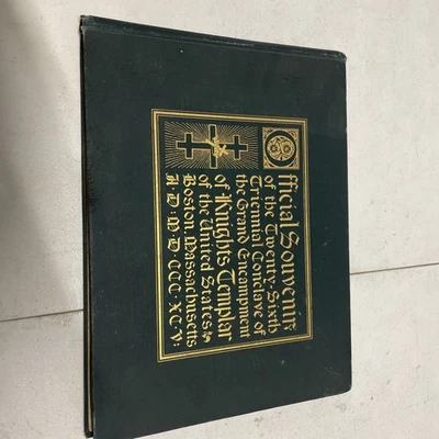 (1895) Official Souvenir 26th Grand Encampment of Knights Templar Boston MA USA - Image 1 of 3
