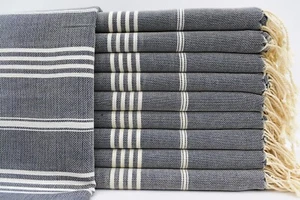 Wedding Towel, Bath Towel, Gift Towel, Towel, Striped Towel, 40"x70" - Picture 1 of 10