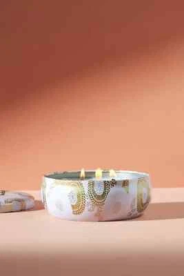 NUEVA vela de hojalata Anthropologie Voluspa Japonica Panjore Lychee 12 oz. Foto 1 de 3