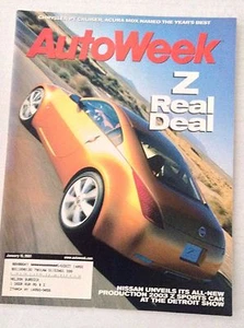 Autoweek Magazine Nissan Z All New Production January 15, 2001 020617RH - Imagen 1 de 1