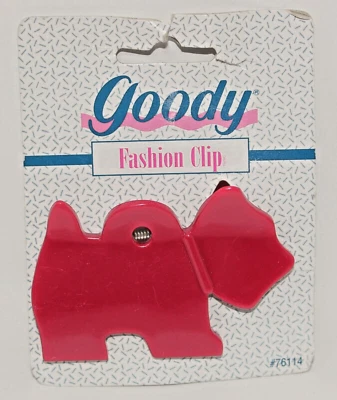 De colección 1995 GOODY Scottie Perro Pelo Rojo Garra Clip Barrette #76114 RARO' encontrar Foto 1 de 4