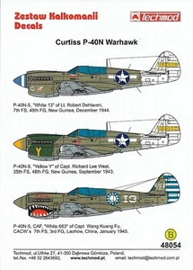 TM48054 Techmod 1:48 Curtiss P-40N Warhawk - Imagen 1 de 4