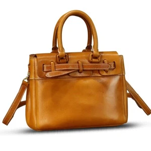 Borsa vera pelle borsetta donna vintage pelle borsetta tracolla - Foto 1 di 15