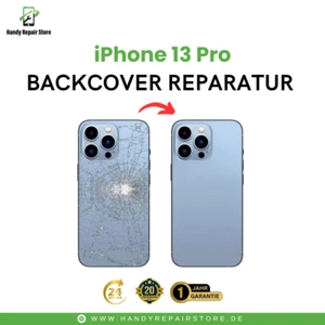 iPhone 13 Pro Backcover Glas Reparatur ⭐ Mit Einbau in 24H ⭐ - Bild 1 von 5