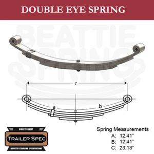 Trailer Leaf Spring Double Eye 12.41" x 12.41" / 23.13" Long / 1750lbs - Bild 1 von 1