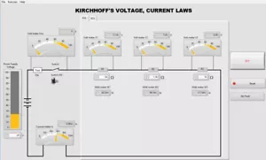Kirchhoff's Current Voltage Laws Simulator Software to do practical exercises - Picture 1 of 7