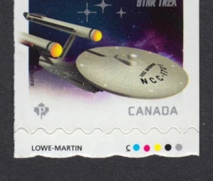 STARTER Strip 4 = U.S.S. ENTERPRISE, KLINGON D7 = STAR TREK 50th = Canada 2016 - Bild 1 von 2