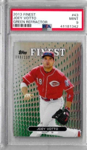 2013 Finest Joey Votto Green Refractor PSA 9 /199 - Picture 1 of 2