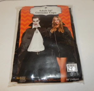 56" Costume Cape Adult Magicians Vampire Dracula Wizard Costume Long Collar - Picture 1 of 2