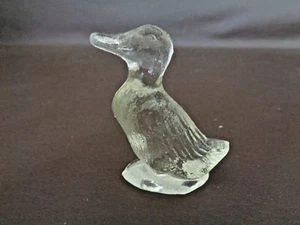 Glass Duck 1930's Vintage Figurine (Imperfect) - Picture 1 of 6