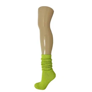 Scrunch Knee-High Socks for Women Stylish and Comfortable Scrunch Crew Socks 1 P - Picture 1 of 33