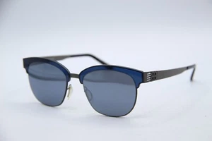 NEW PRODESIGN DENMARK 8113 C. 9022 BLUE GUNMET AUTHENTIC FRAMES SUNGLASSES 53-18 - Picture 1 of 4