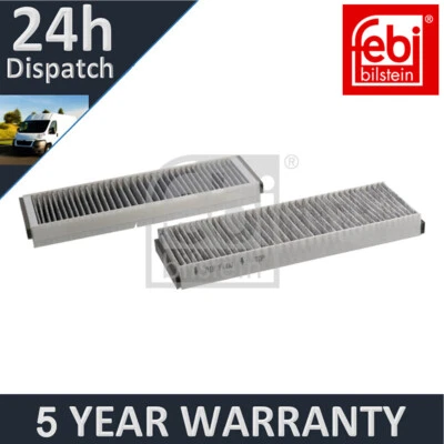 Fits Audi A6 2004-2011 Febi Cabin Filter Set 4F0898438C - Image 1 of 2