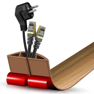 Floor Cord Cover Self Adhesive Cord Hider Floor 3.3FT Floor Cable Management ... - Picture 1 of 8