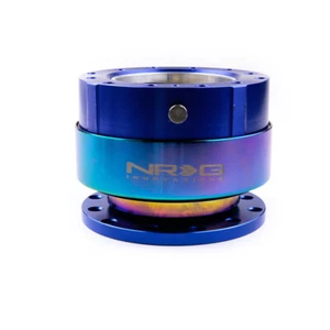 NRG Rainbow&Blue DING SOUND Volante Liberación Rápida Buje Snap Off Boss Kit - Imagen 1 de 8