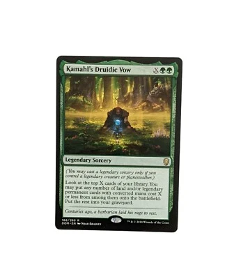 MTG Kamahl's Druidic Vow RARE (DOM) Dominaria - Near Mint  - Image 1 of 3