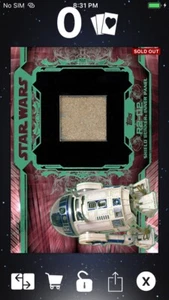 Topps Star Wars Digital Card Trader Teal/Red R2-D2 Relic Insert - Picture 1 of 1