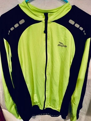 Rogelli Mens 3XL Road Bike Jacket Hi-Visability Dymacool fleece Athletic Fit - Image 1 of 4