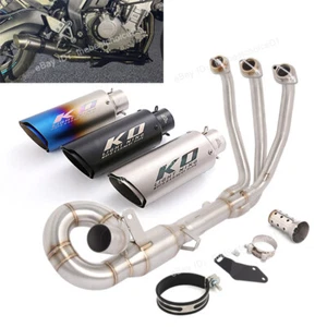 For CF-Moto 675SR 2024-2025 Full System Exhaust Header Pipe Slip on Muffler Tips - Picture 1 of 17