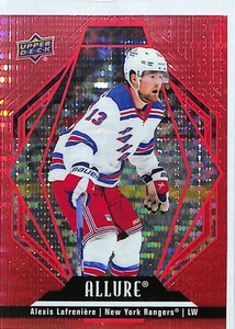 2022-23 UD Allure Hockey Red Rainbow Alexis Lafreniere