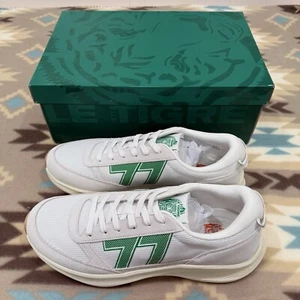 Le Tigre Herren Loughlin Sneaker 9,5 weiß/grün EUC Wildleder/Netz Retro Freizeit - Bild 1 von 5