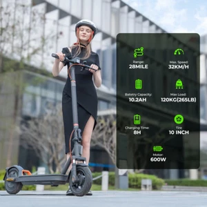 US Electric Scooter Adult Foldable Long-range E-scooter 600W Waterproof Commuter - Picture 1 of 18