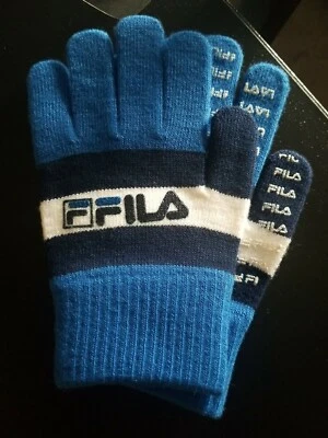 FILA 儿童蓝色手套均码全新日本制造 — 第 1/4 张图片