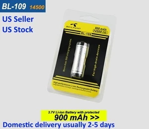 Skilhunt BL-109 14500 3.7V 900mAh batería recargable de iones de litio protegida - Imagen 1 de 2