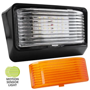 LED RV Motion Sensor Exterior Porch Utility Light Black 12v Lighting Fixture  - Bild 1 von 12