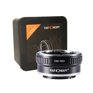 Lente adaptador K&F Concept Olympus OM-NEX OM Zuiko a Sony E OM-Sony A7 (KF06.072) - Imagen 1 de 11