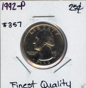 Washington Quarter 1992 subasta de calidad superior #357 - Imagen 1 de 2