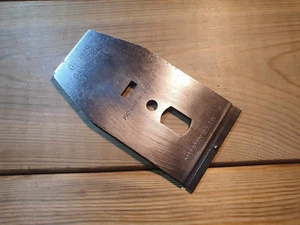Vintage Record SS Bench Plane 2⅜” Cap Iron Old Woodworking Hand Tools Stay Set - Imagen 1 de 5