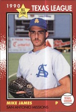 1990 Texas League All-Stars Grand Slam #14 Mike James - NM-MT