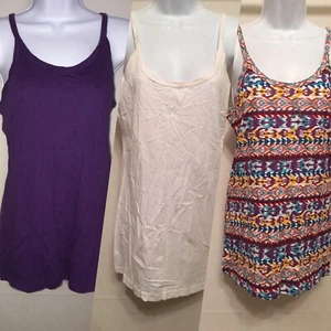 Op Junior ladies tank top shirt 1X (17) mulit-color  XXL  (19) White, Purple - Picture 1 of 7