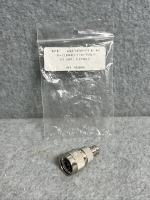 N-Connector Male Plug to BNC Female Jack RF Adapter - Image 1 of 4