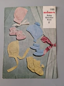 Set bambino vintage Robin Baby maglia più rapida modello maglia 1160 (KPF) - Foto 1 di 4