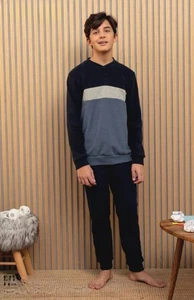 Kissimo Pigiami Ragazzo Manica Lunga Punto Milano 25U15907 - Foto 1 di 2