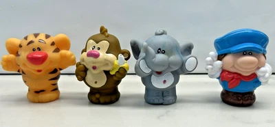 Mini juguetes de animales de colección Little Tikes Zoo Train conductor elefante mono tigre Foto 1 de 4