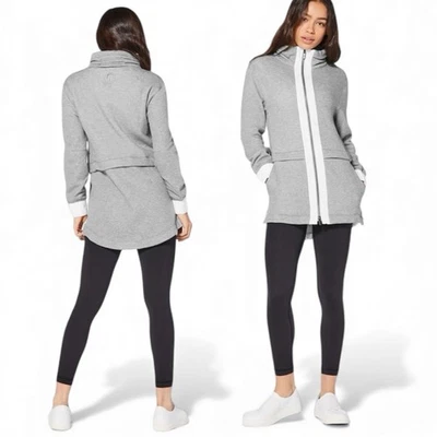 Lululemon Light As Warmth Jacket Coat Full Zip Pockets Gray Athleisure Size 8 - Image 1 of 4