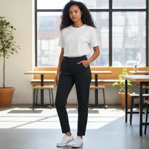 Pantalón Frank Eileen LAB600 Murphy Billion SIN ETIQUETAS Minimalista Informal Negro Lux LEER - Imagen 1 de 16